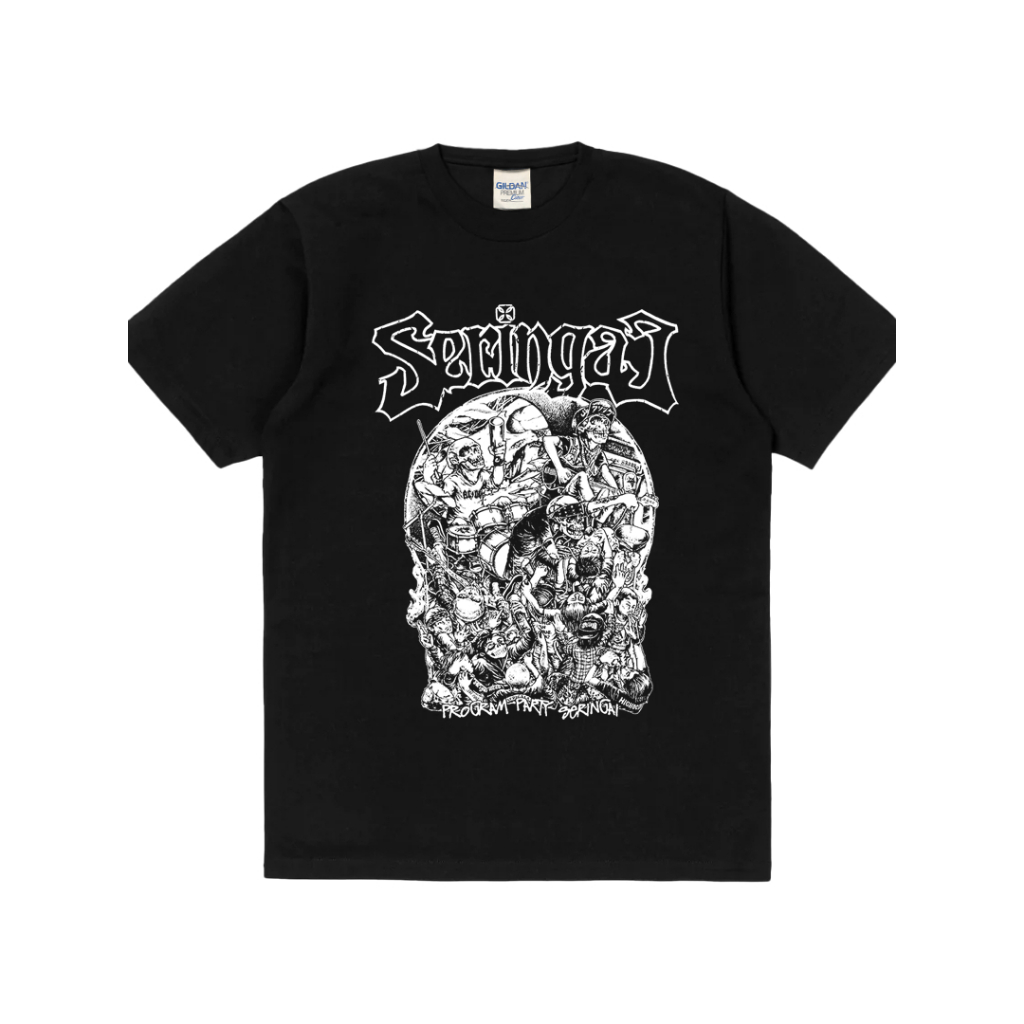 T-Shirt Kaos Ditro Rockerstar T-shirt Band Seringai - Progam Party Seringai