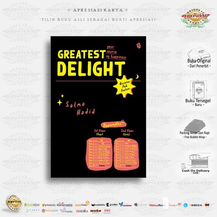 NOVEL GREATEST DELIGHT - Penulis: Salma Hadid , Penerbit: Bukune