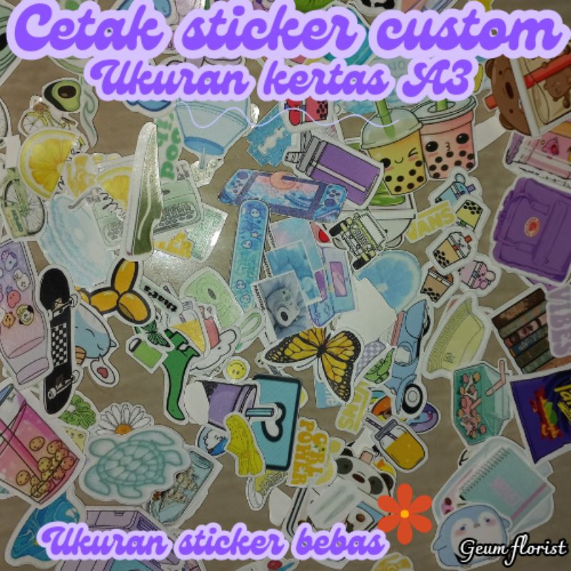 

sticker custom & ukuran custom