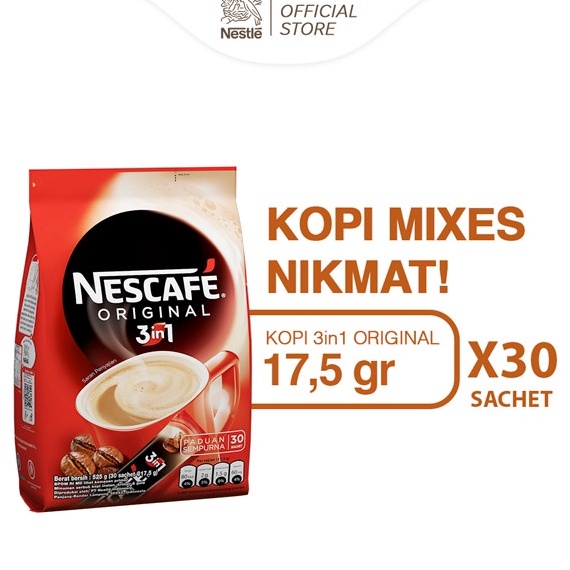 

『PENJUALAN CEPAT』⚡BEST SELLER⚡ Nescafe Original 3in1 17.5gr x 30