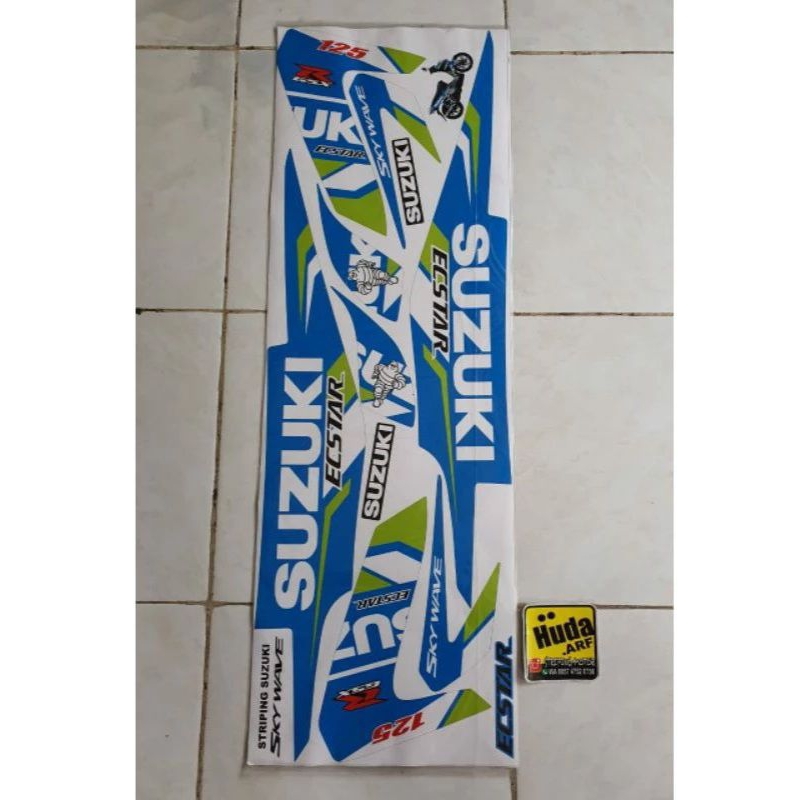 stripping lis sticker variasi Suzuki sky wave 125 stripping skywave