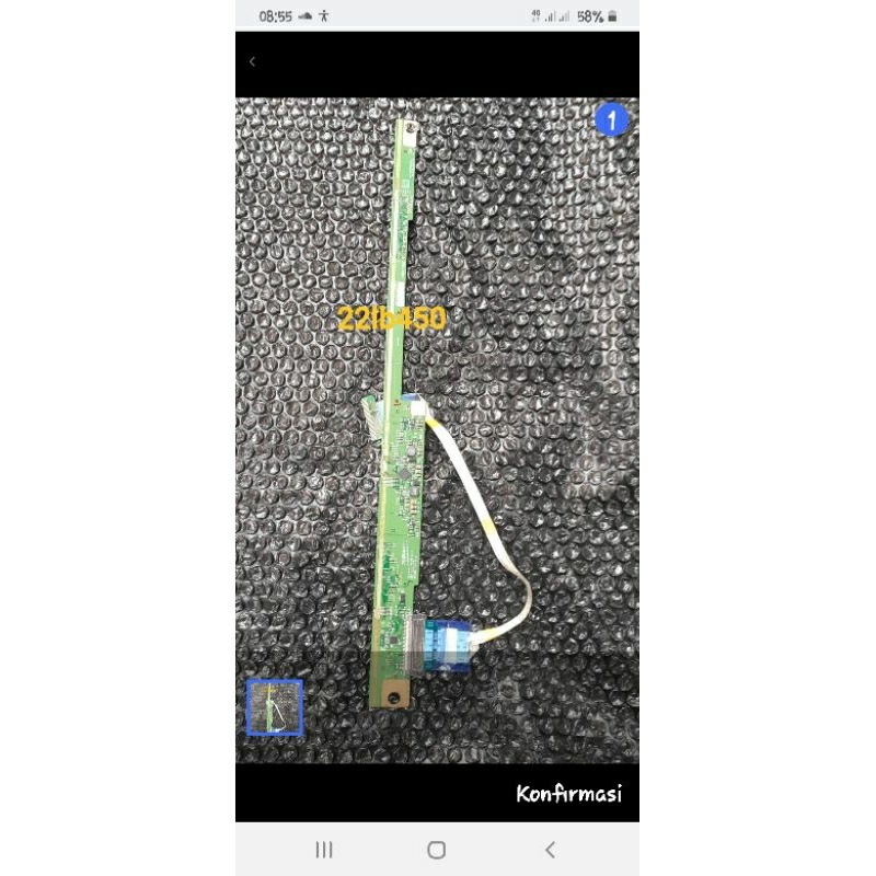 T con tv LED LG 22LB450