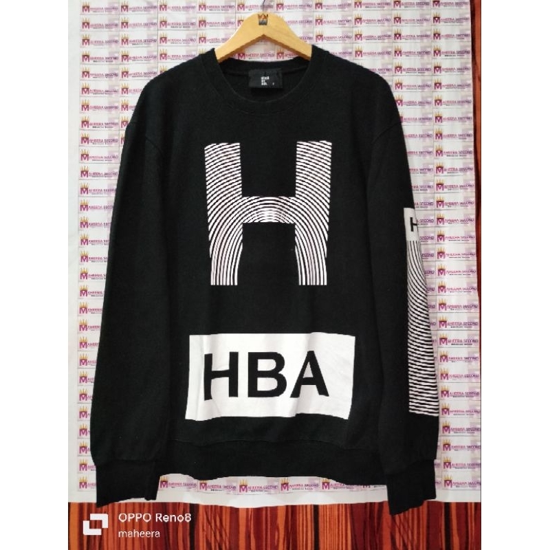 crewneck HBA spellout second