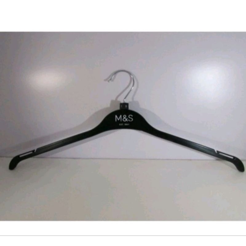 Hanger Baju Distro hitam / Hanger Hitam /Hanger Bahu Halus / Hanger Plastik