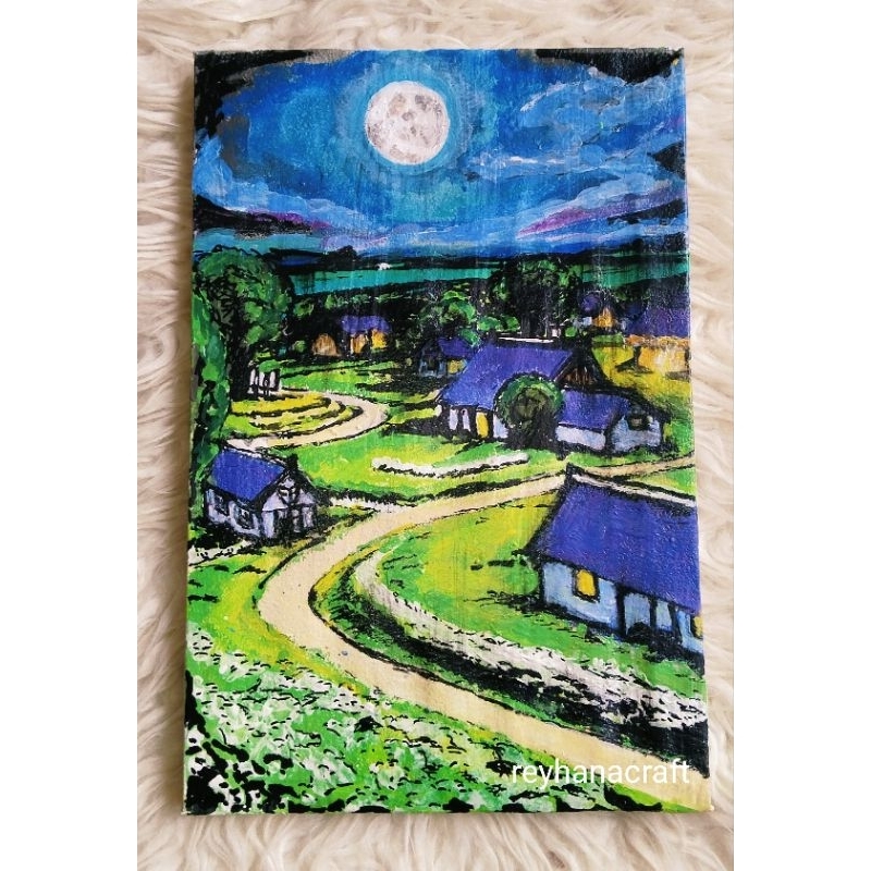

Lukisan Canvas /Kanvas size 20x30cm cat Akrilik
