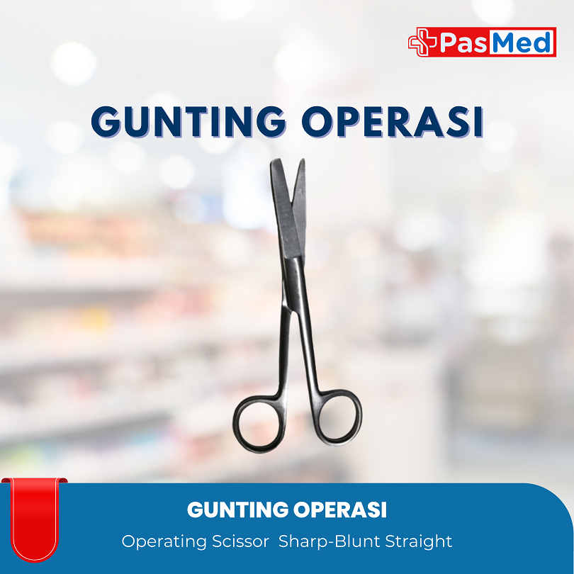 

PASMED | MARWA Gunting Operasi Gunting Bedah Lurus Tajam Tumpul / Operating Scissor Straight Sharp - Blunt