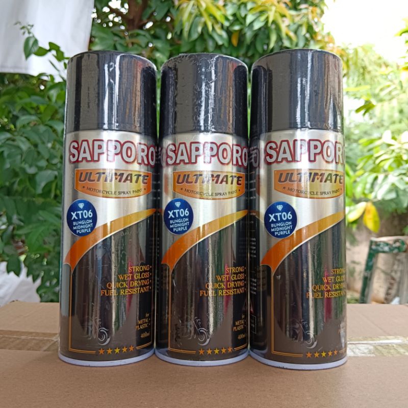 pilox pylox cat pilox SAPPORO ULTIMATE 400ml bunglon sultan XT06 bunglon midnight purple 400ml