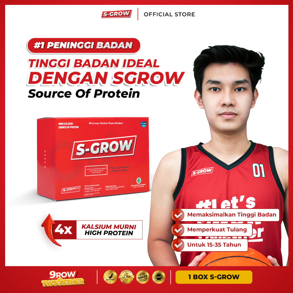 s grow peninggi badan original anak dewasa remaja original 100% terbaik untuk anak remaja dewasa men