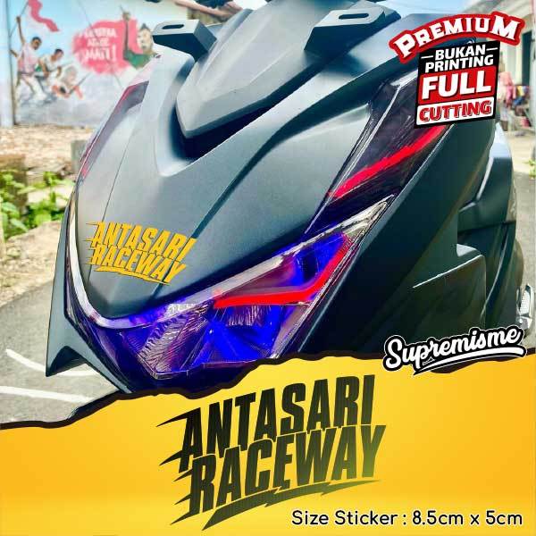Stiker Antasari Raceway / Sticker Bengkel Antasari Raceway / Stiker Motor Antasari Raceway Glossy Wa