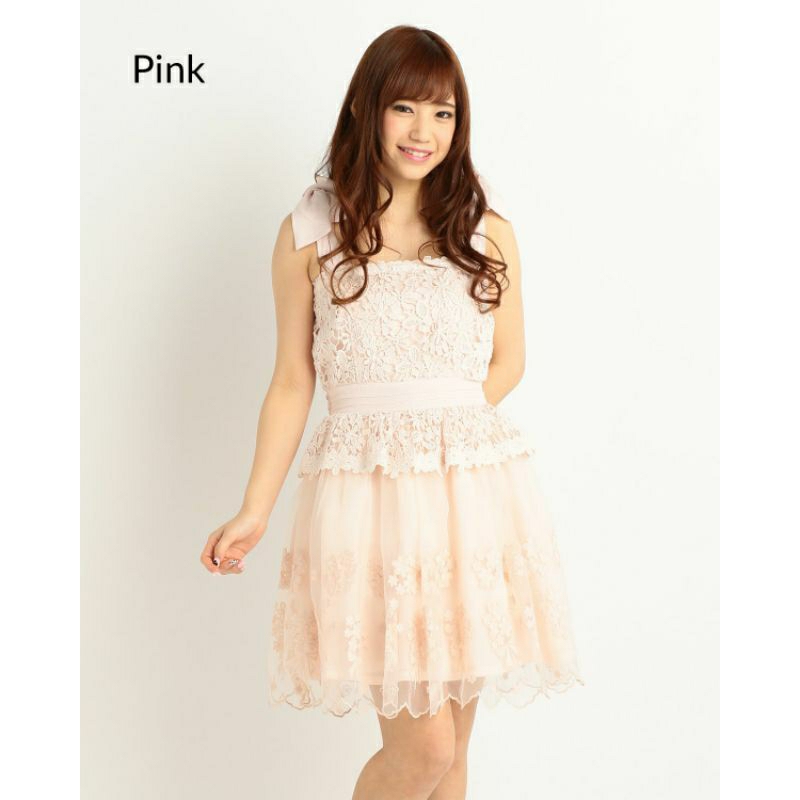 liz lisa organza embroidery tule pesta dress/liz lisa lace and organza party dress