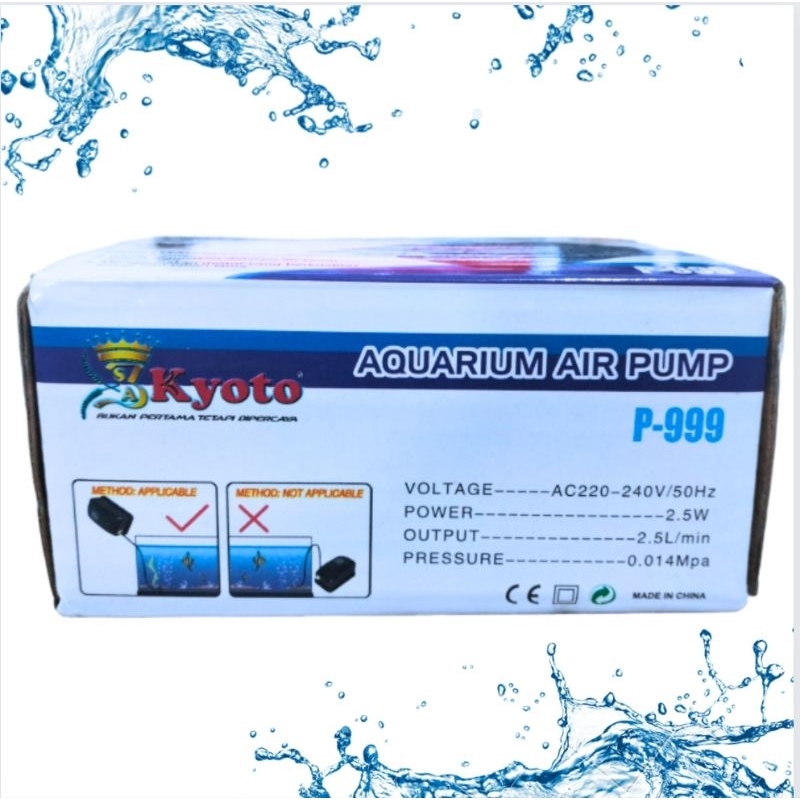 KYOTO P 999 Mesin airpump aerator udara