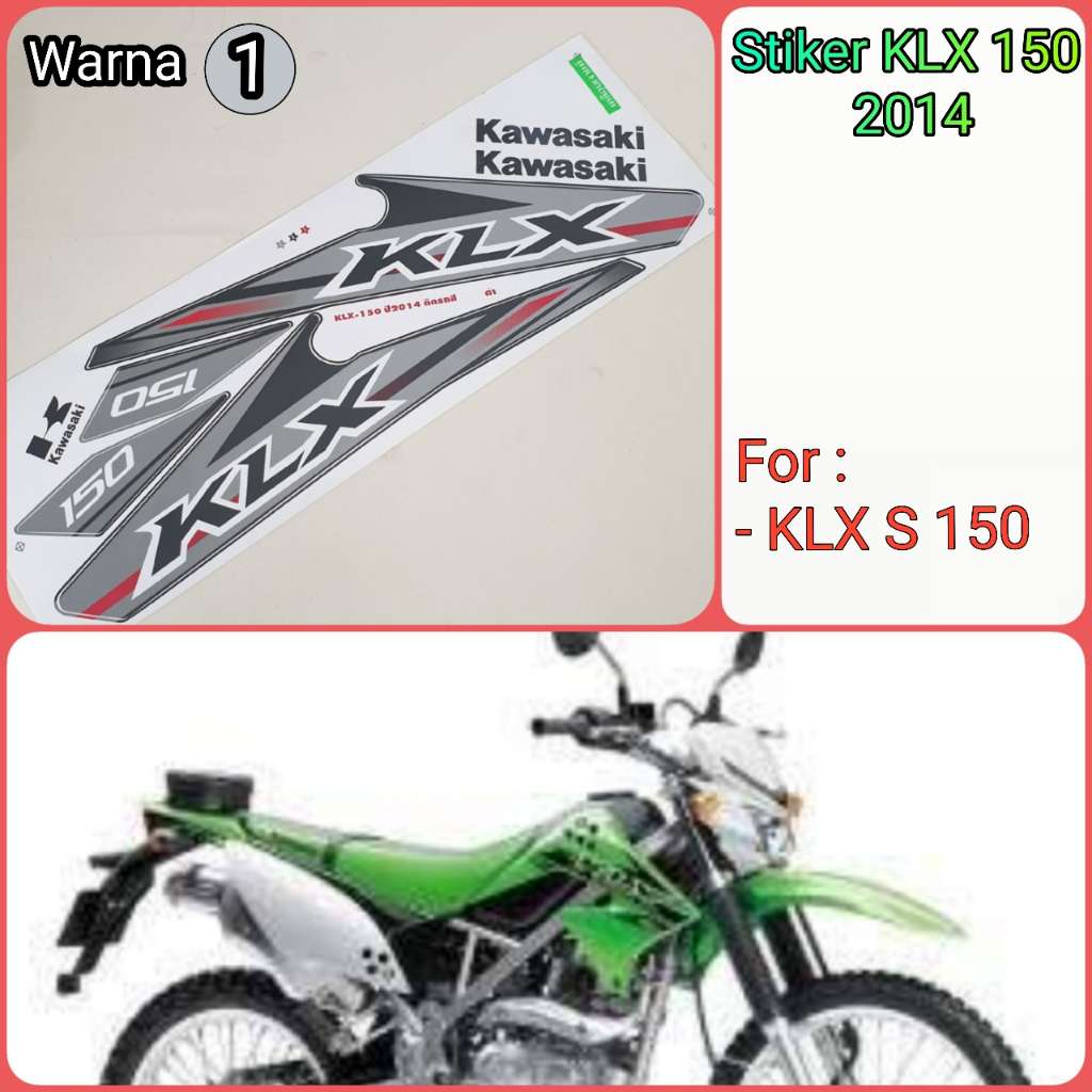 Sticker / Stiker striping KAWASAKI KLX 150 2014