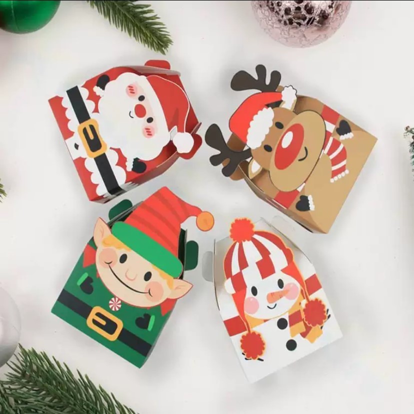 

Christmas Hampers Box / Kotak Hampers Natal Motif 11x8x8cm