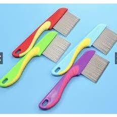 (HARGA 2 PCS) Sisir kutu dan ketombe gagang panjang/ Serit Logam Kutu Dan Ketombe Gagang Panjang