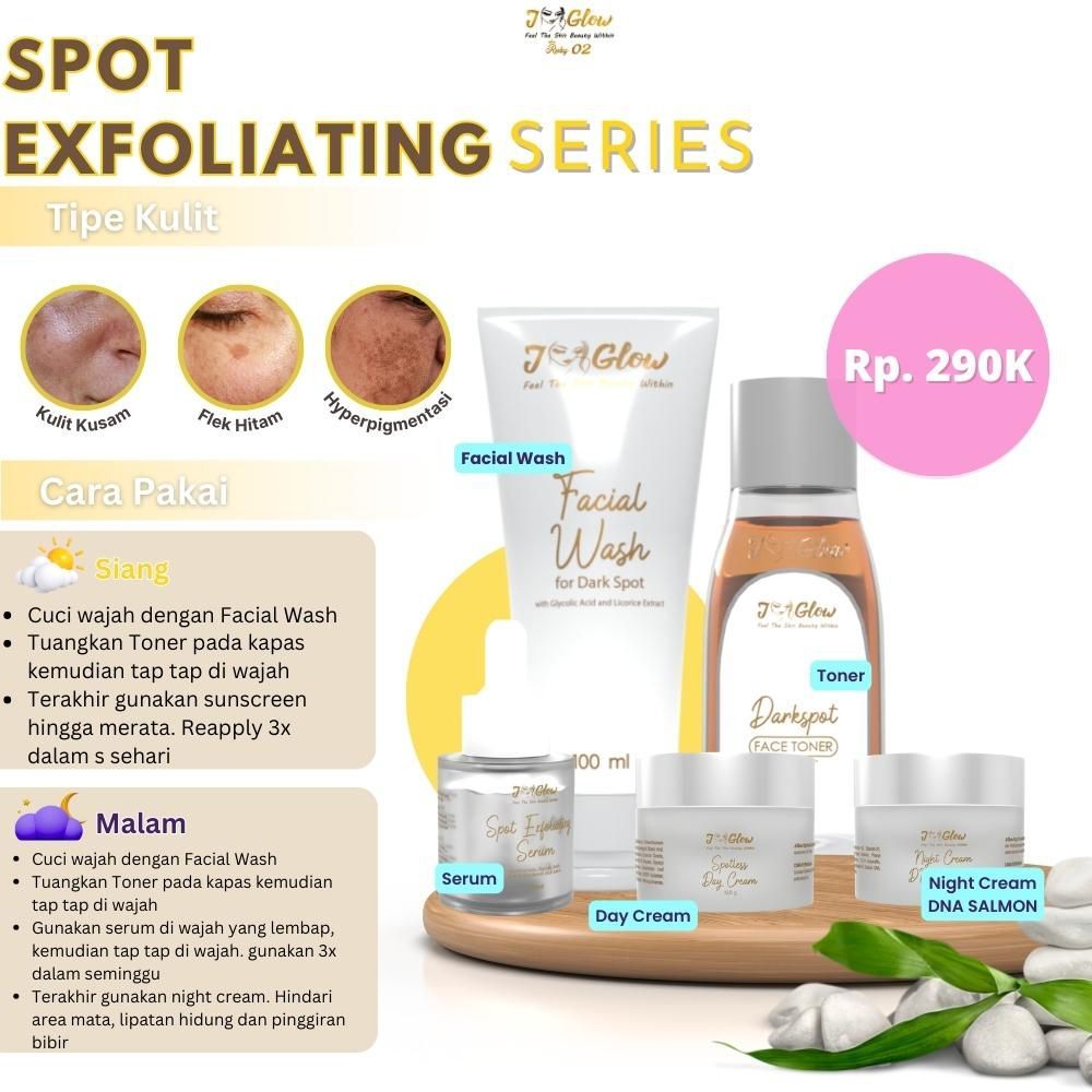 JGLOW SPOTLESS WHITENING / SKINCARE PERAWATAN FLEK HITAM