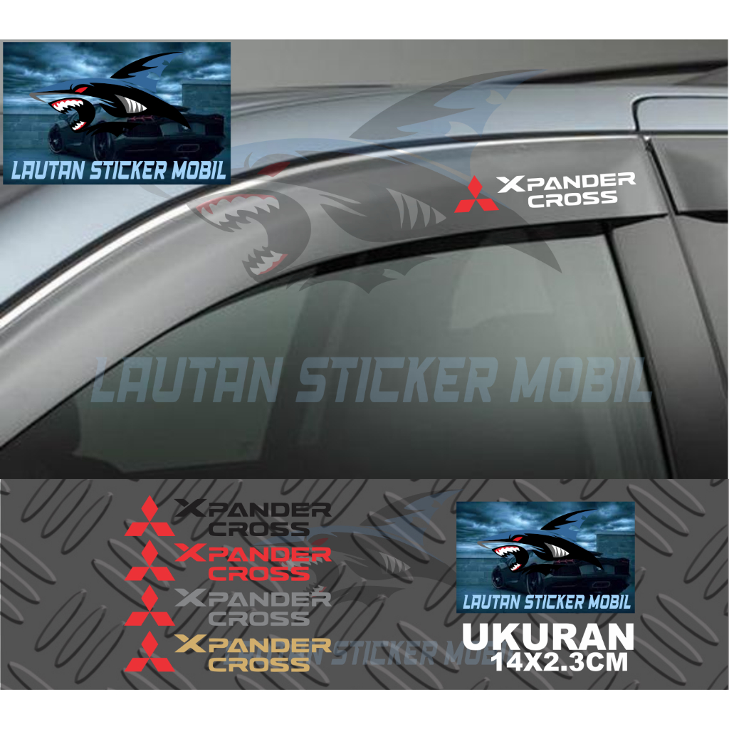 stiker talang air mobil xpander cross cutting sticker talang air mobil mitsubishi xpander cross