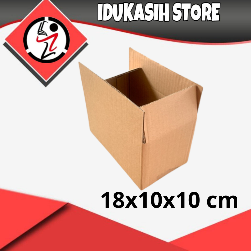 

(IDUKASIH) Kardus 18x10x10 cm | box | karton | kardus polos | custom