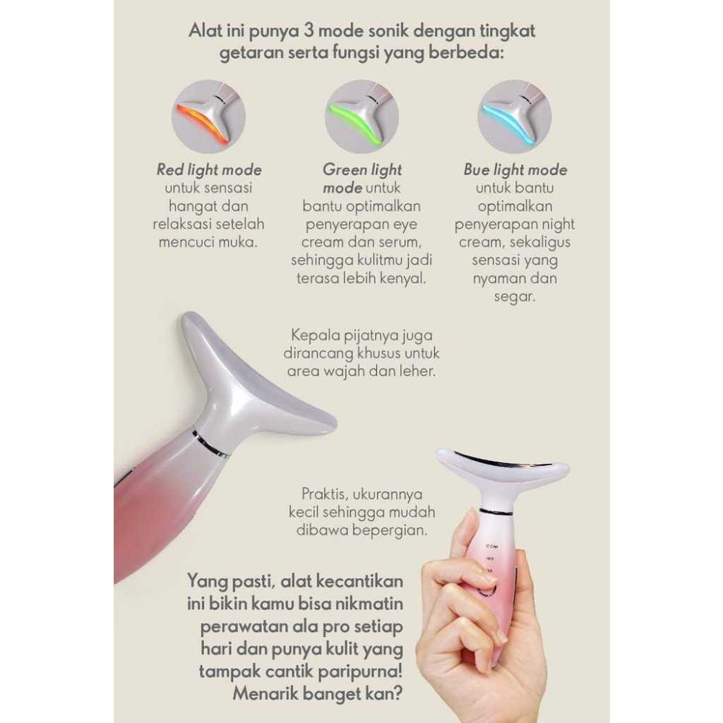 Setrika Wajah LocknLock Beauty Skin Care Pro Device( Ready Stock Asli)