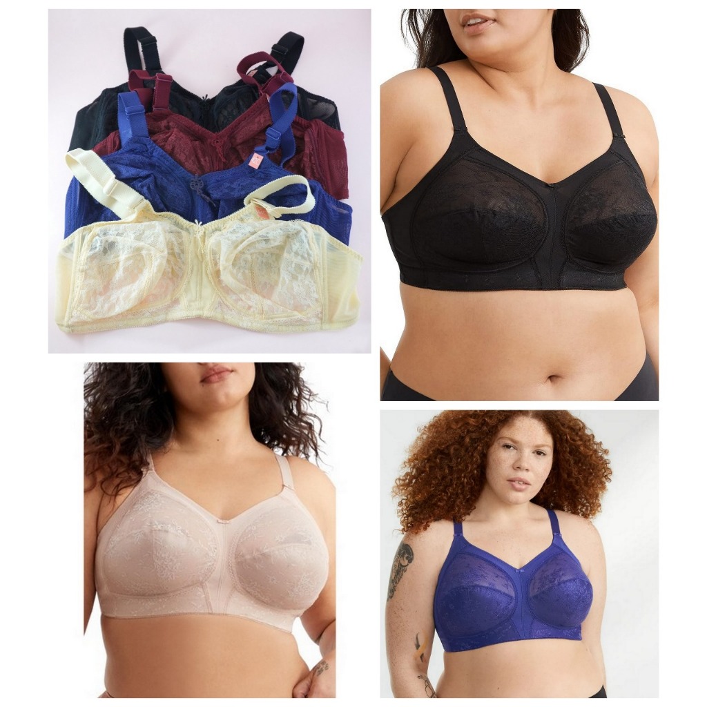 Bra Wanita Tanpa Kawat Big Size , Tanpa Busa, Full Cup 46C 48C  Branded Underwear BLOOMING BM759