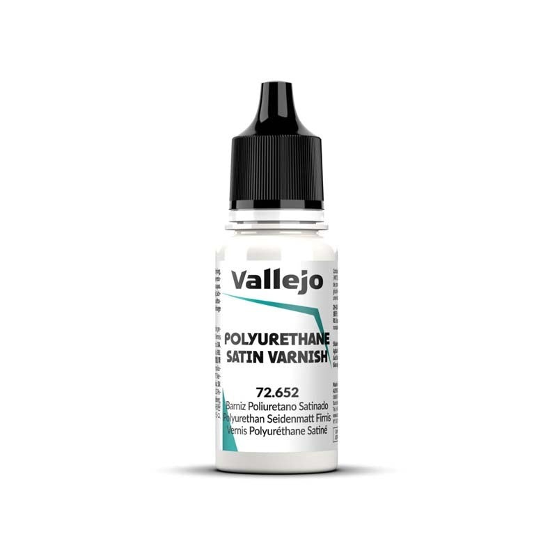 

Vallejo Game Color 72652 - Polyurethane Satin Varnish (18ml) | Vernis Pelindung dengan Hasil Akhir Satin