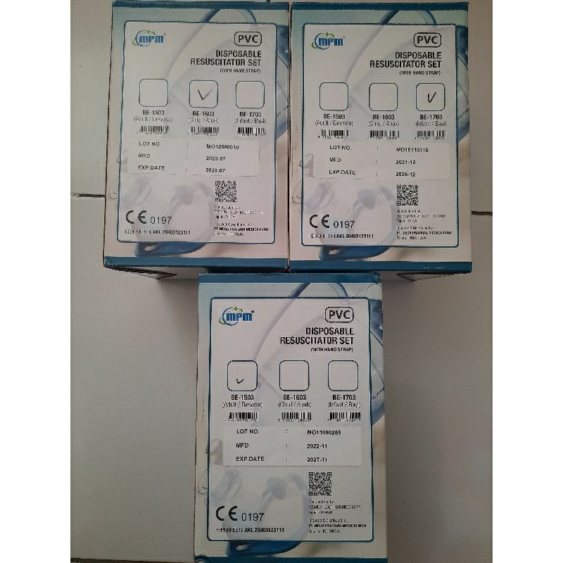 Ambubag Mpm PVC / Ambubag Bayi / Ambubag Anak /Ambubag Dewasa