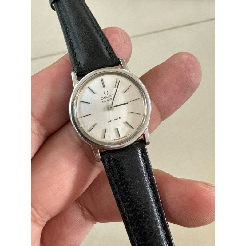 JAM TANGAN OMEGA DEVILLE SWISS QUARTZ WATCH ORIGINAL