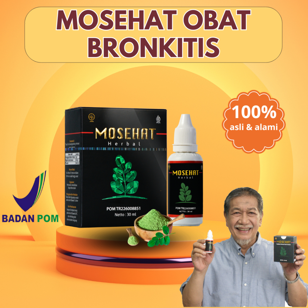 Mosehat Obat Bronkitis Herbal Ampuh Alami Original