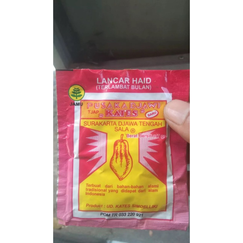 JAMU LANCAR HAID CAP KATES - untuk melancarkan haid