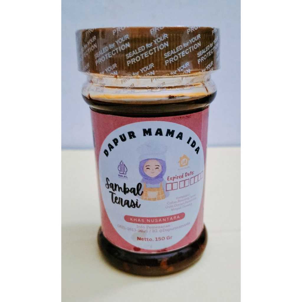

Sambal Terasi kemasan Botol 150 Gram Travelpack anti tumpah