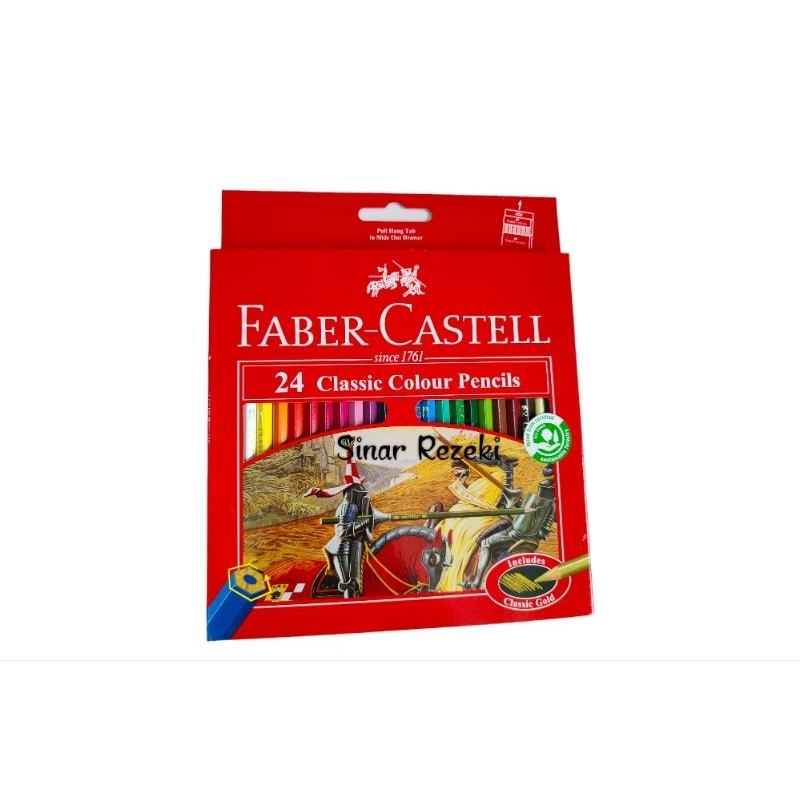 

1 set!! Pensil warna Faber Castell 24 classic colour pencils/colour pencils/pensil warna faber castell