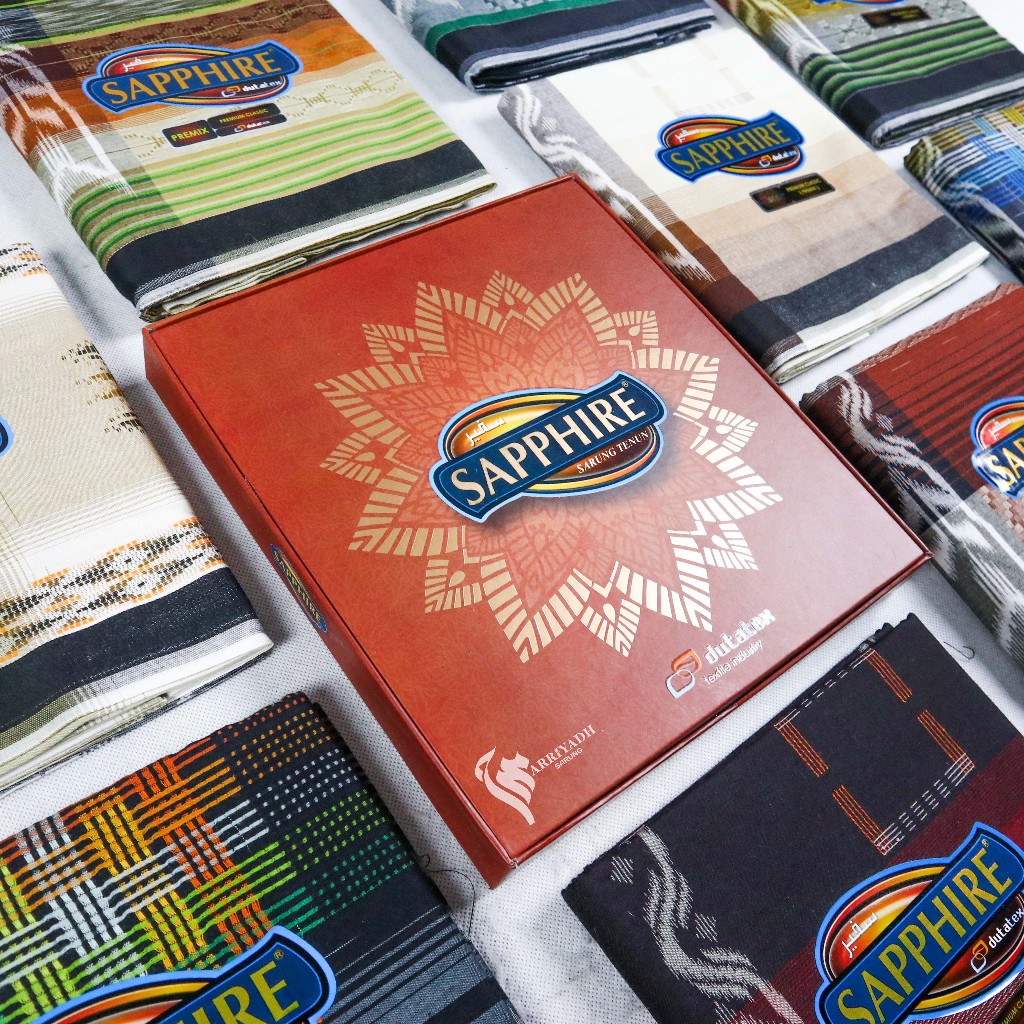 Sarung Sapphire Motif Jacquard Premix Premium Classic