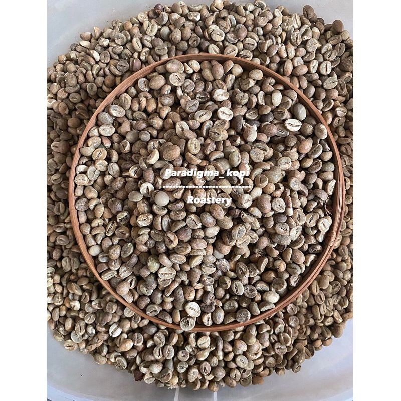 1kg biji kopi Robusta mentah Petik Merah( green bean natural proses )