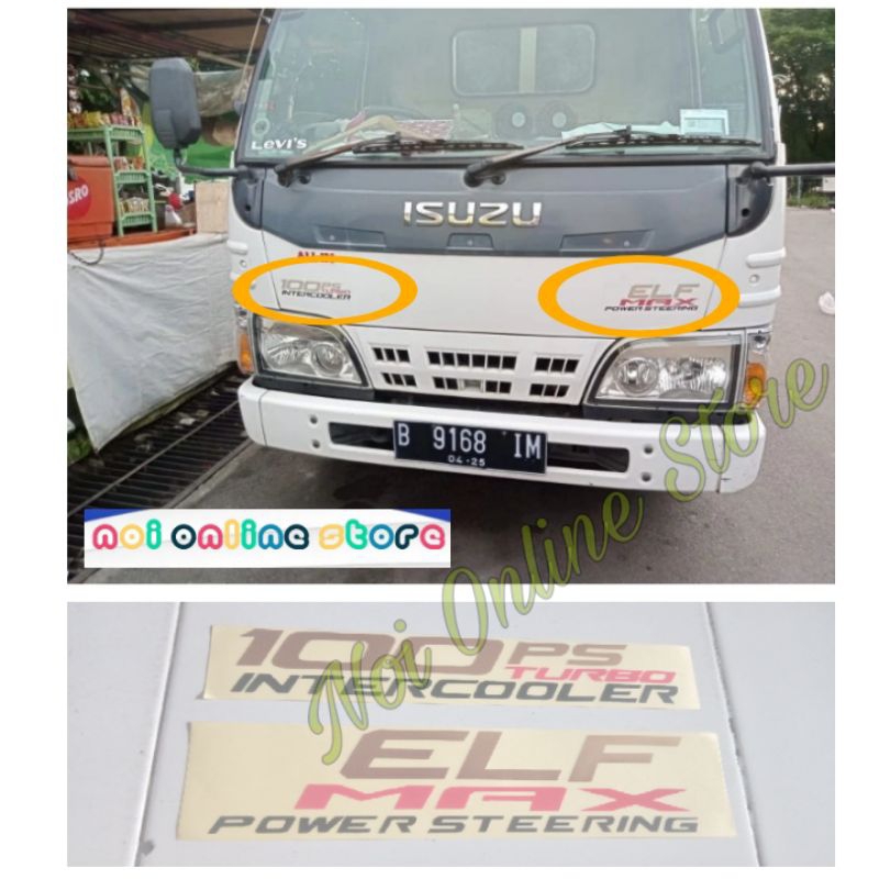 Sticker ISUZU ELF Power Steering