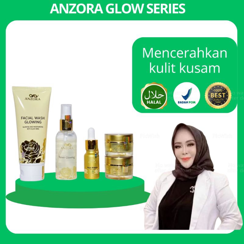 ANZORA GLOW SKINCARE | SKINCARE ANZORA PAKET GLOW SERIES | CREAM ANZORA GLOW SKINCARE