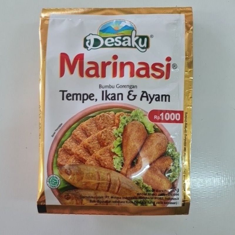 

Desaku Marinasi Bumbu gorengan Tempe, Ikan & Ayam