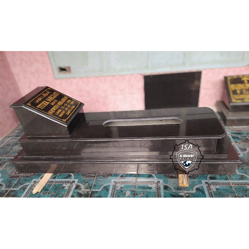 KIJING MAKAM 2 TRAP (60x160) BATU GRANIT ANDESIT ASLI/KIJING MARMER/KIJING BATU MARMER KIJING MAKAM 