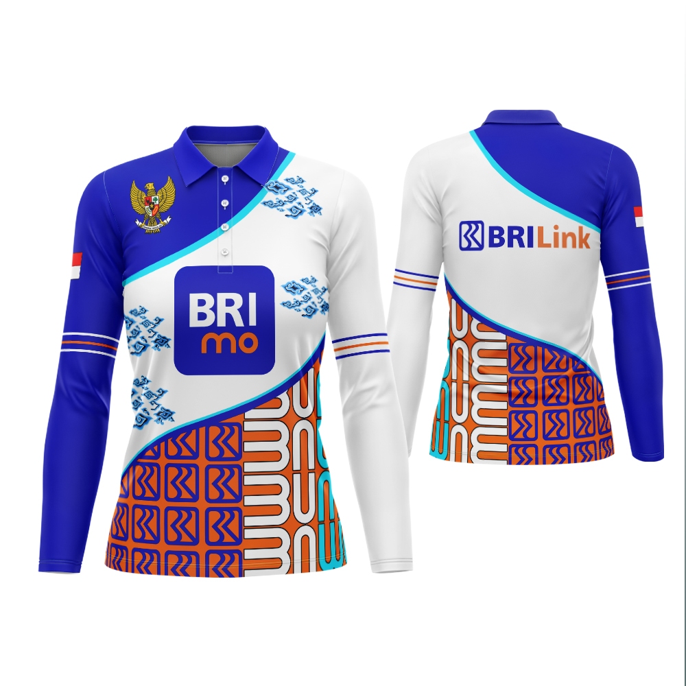 baju kaos brimo Wanita BRI Link baju batik BRI Mobile Baju Jersey Olahraga BRImo BRI Mobile BUMN Baj