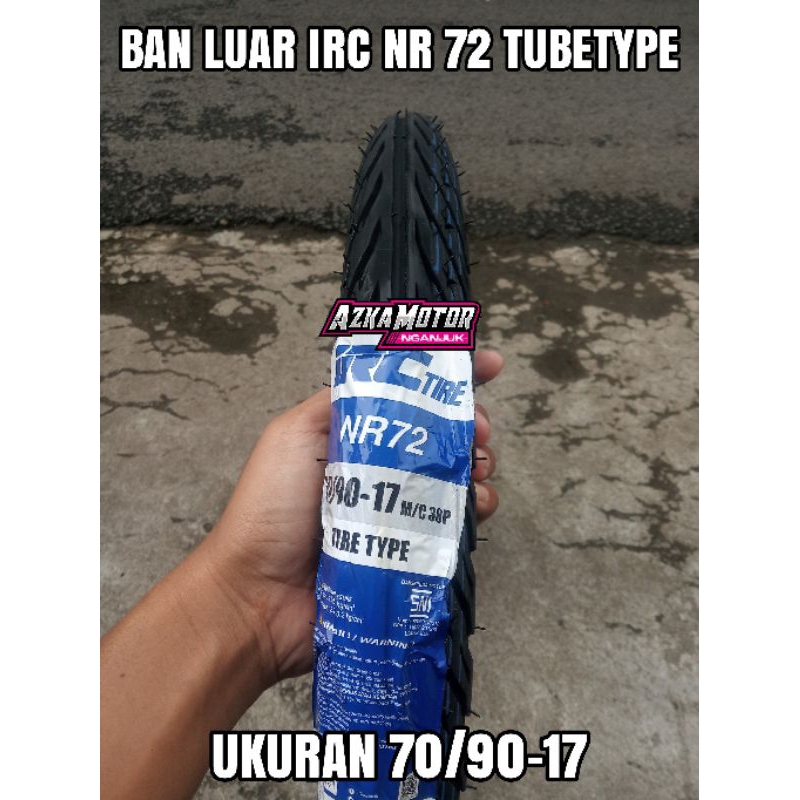 Ban luar IRC 70/90 ring 17 NR 72 tubetype 250 ring 17