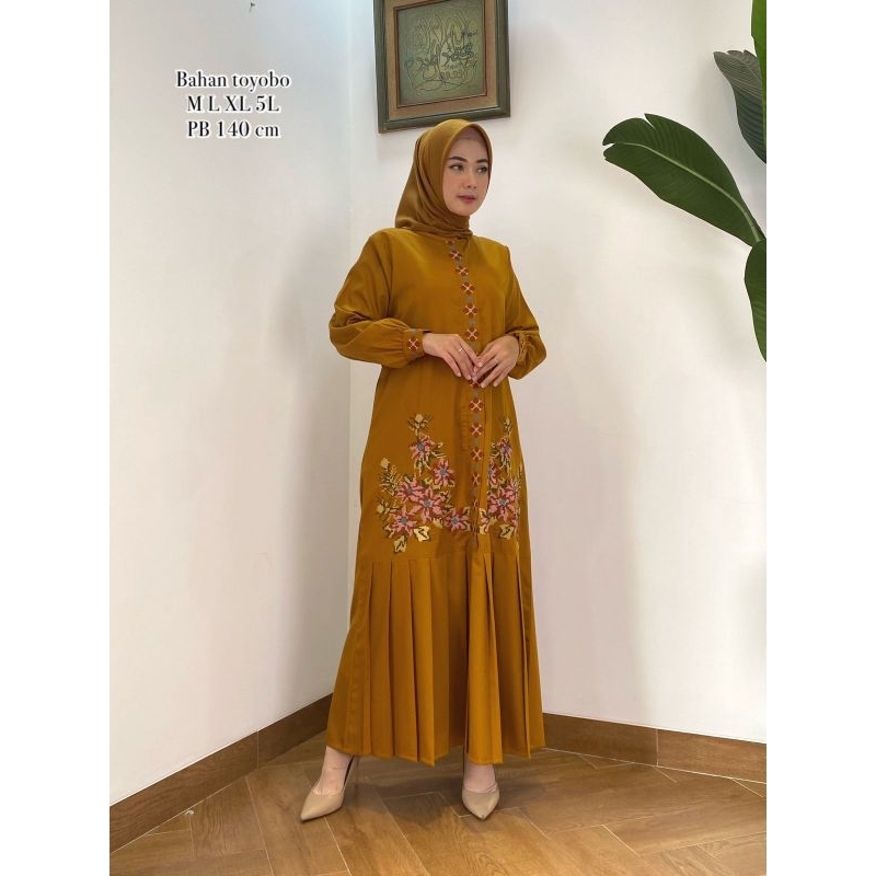 Gamis bordir daily tasha ayala queen