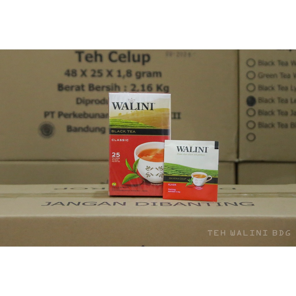 

Teh Walini Hitam Klasik/ Blacktea 25s Kemasan Amplop/ Tea Bag