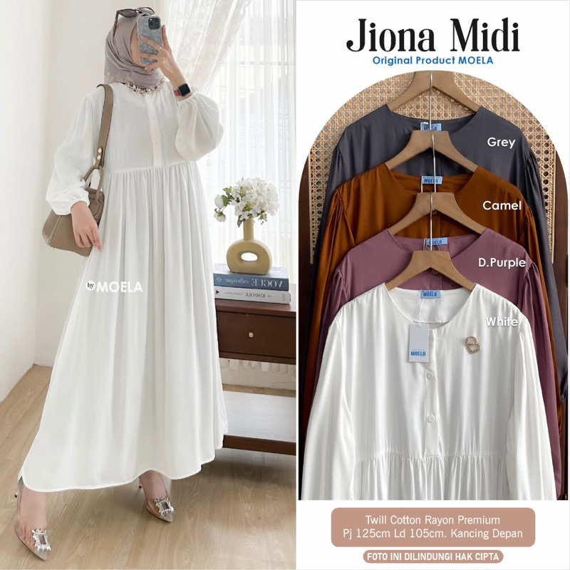 MIDI DRESS POLOS MOELA jiona midi