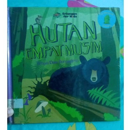 Buku anak hardcover preloved second bekas judul hutan empat musim erlangga for kids