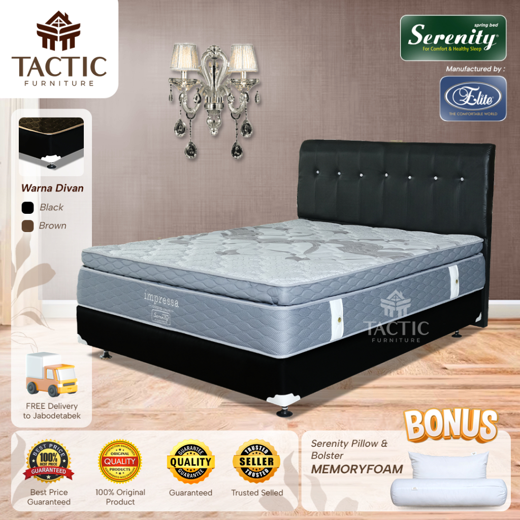 KASUR SPRINGBED ELITE SERENITY IMPRESSA POCKET SPRING ORIGINAL | FULLSET