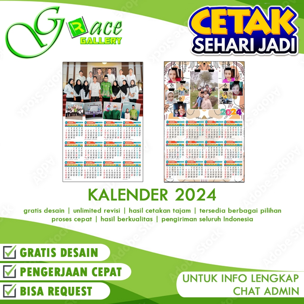 

Custom Kalender Dinding Tahun 2024 Free Desain