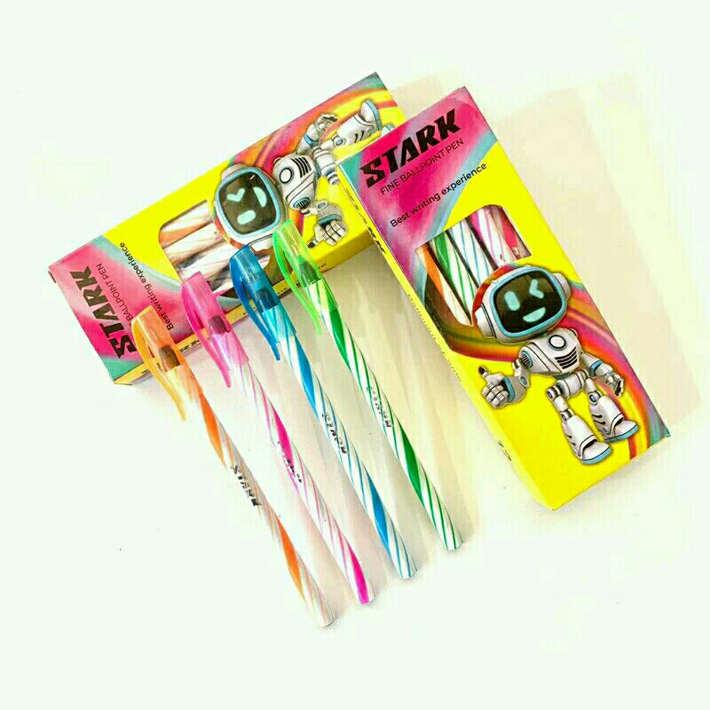 

Pulpen Stark Ballpoint Bolpen Lilin Ulir Perpack 1 Box 12 Pcs