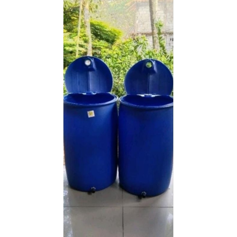 drum gentong penampungan air ukuran 200 liter / drum tengki air ukuran 200 liter / drum poligen / dr