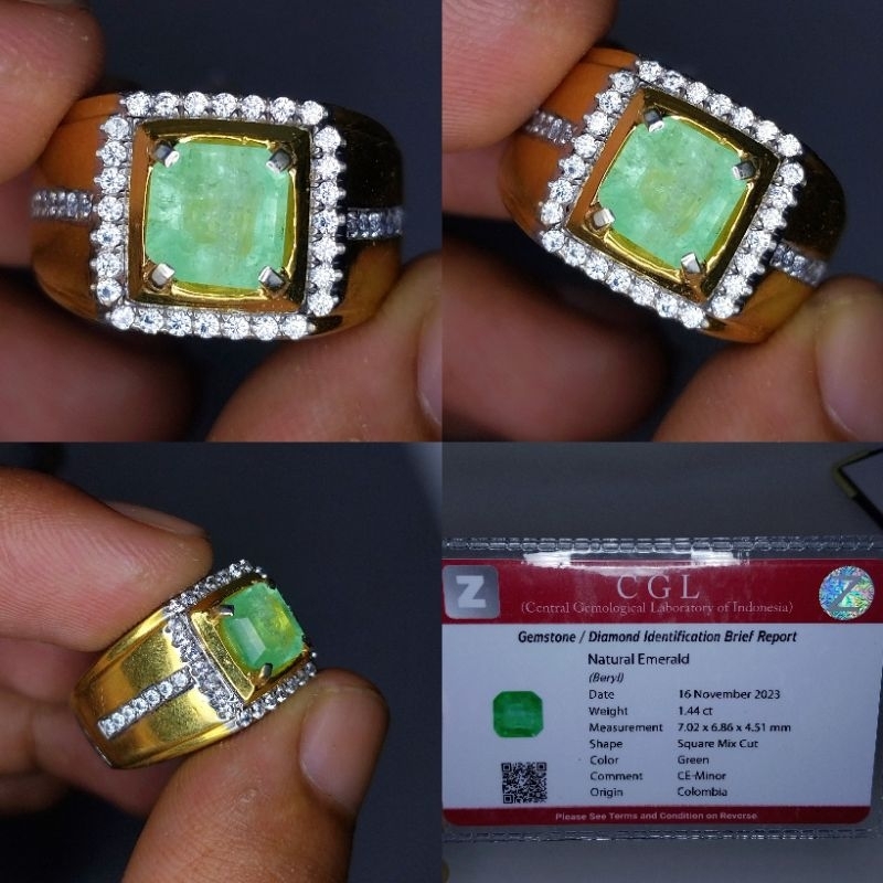 Natural emerald beryl