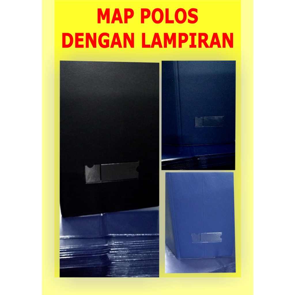 

( MAP POLOS ) dengan lampiran plastik mika