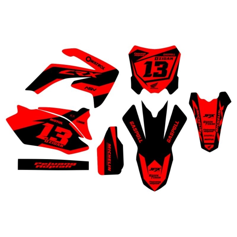 DECAL STIKER CRF 250 LAMA CUSTOM FULL BODY