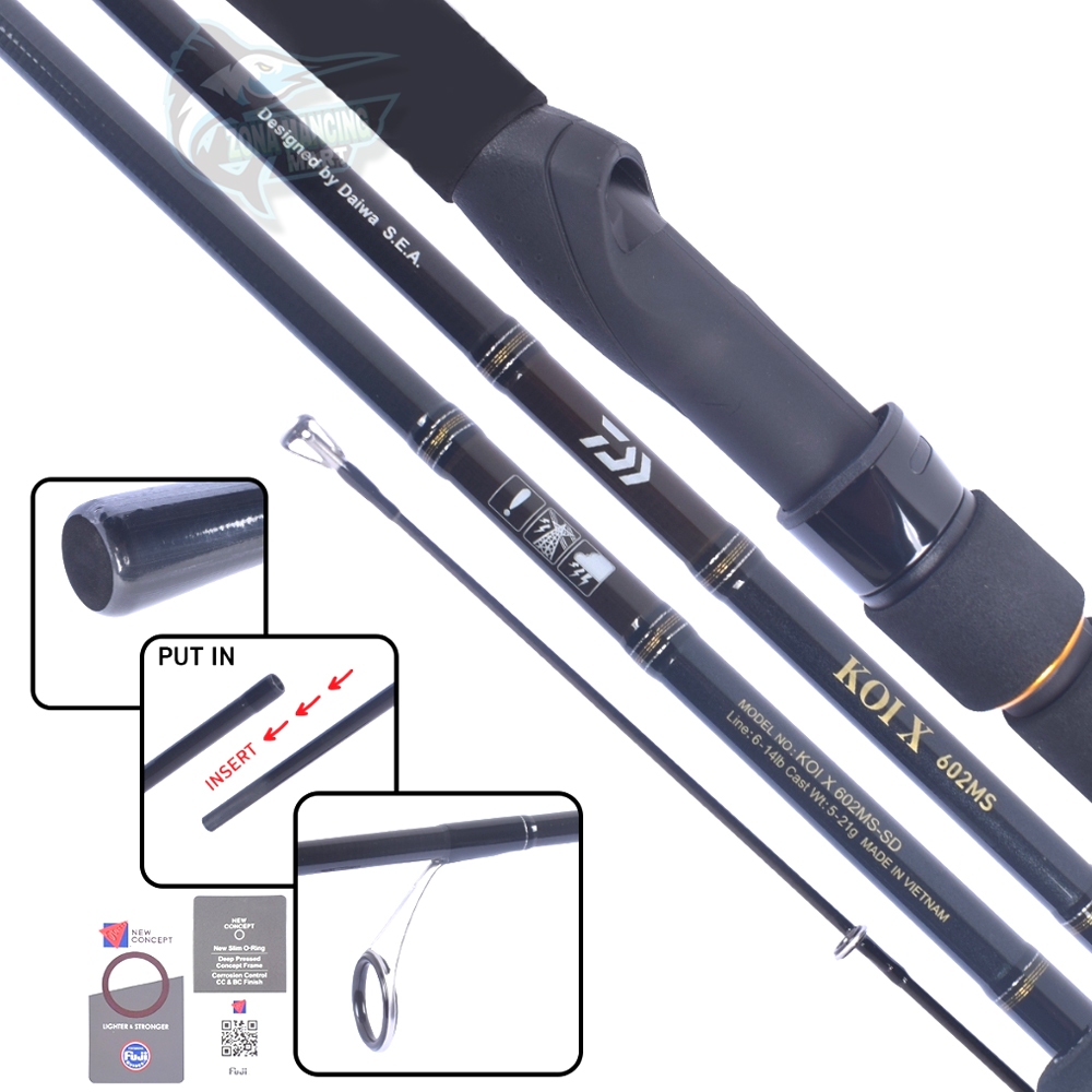 Joran DAIWA KOI 602MS | 602MHS | Galatama | Galapung | Kolam | Joran Spinning